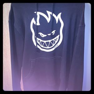Black and white mens spitfire hoodie